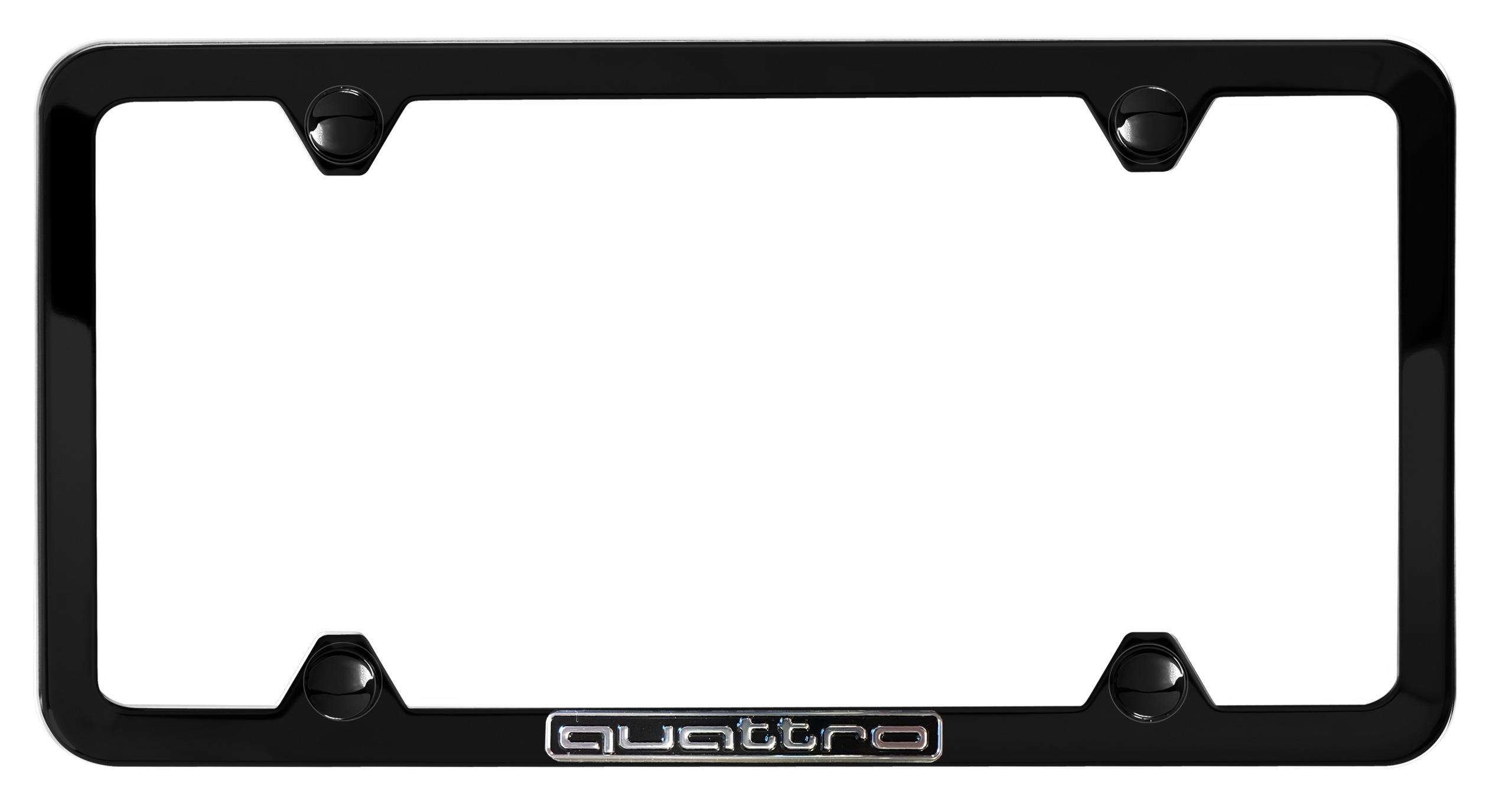 2021 Audi RS5 Sportback License plate frame with quattro logo - black